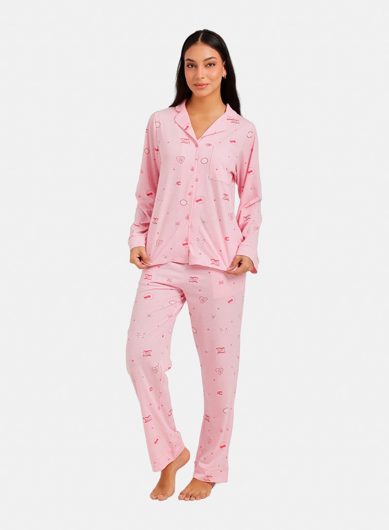 Carina Graphic Print Pyjama - Image 1