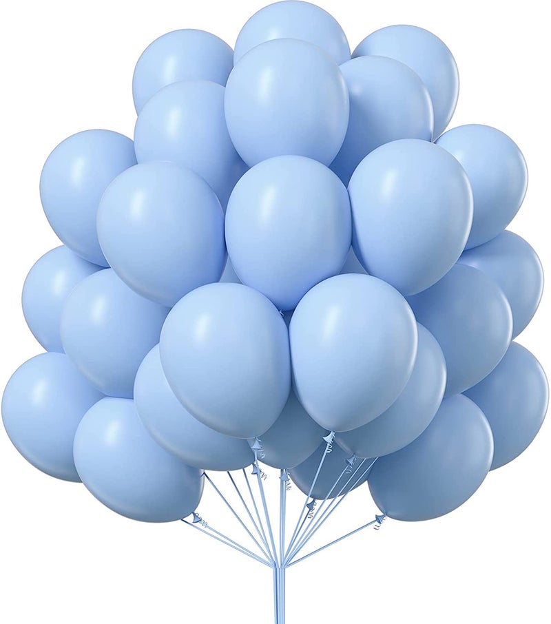 atorakushon Latex Sky Blue Color 10" Inch Pastel Balloons Pack Of 25pcs Best For Theme Party Decoration Happy Birthday Party Supplies Wedding Anniversary Office Party Purpose House party - Image 1