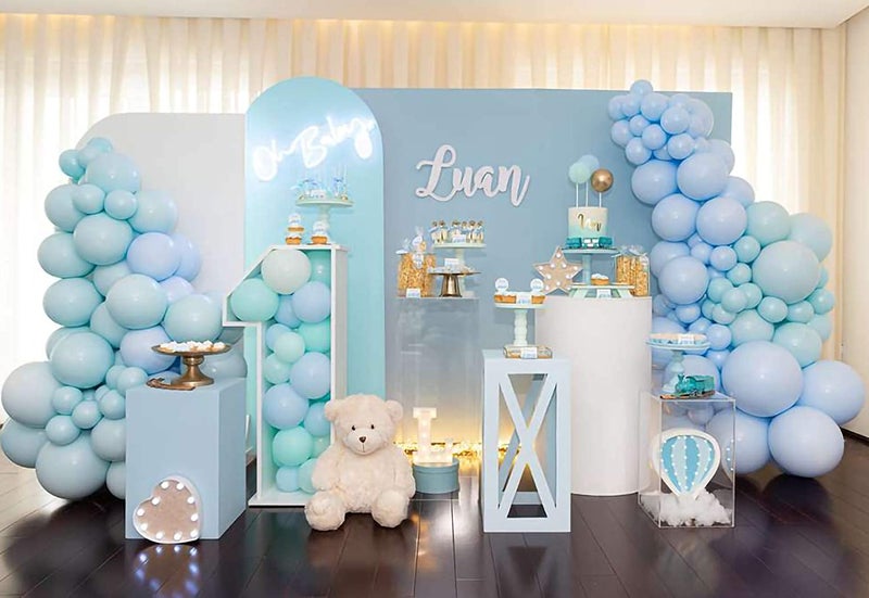 atorakushon Latex Sky Blue Color 10" Inch Pastel Balloons Pack Of 25pcs Best For Theme Party Decoration Happy Birthday Party Supplies Wedding Anniversary Office Party Purpose House party - Image 4