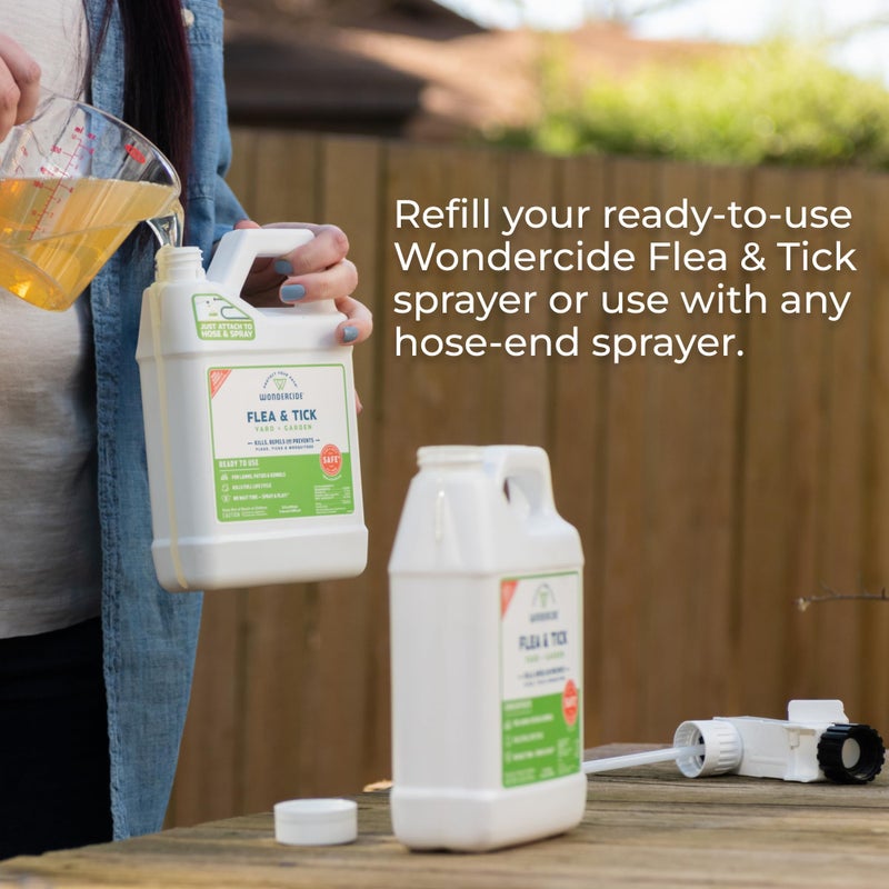 Wondercide - Flea and Tick Spray Concentrate for Yard and Garden with Natural Essential Oils â€“ Kill, Control, Prevent, Fleas, Ticks, Mosquitoes and Insects - Safe Around Pets, Plants, Kids - 32 oz - Image 3