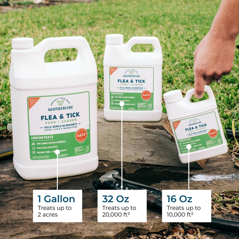 Wondercide - Flea and Tick Spray Concentrate for Yard and Garden with Natural Essential Oils â€“ Kill, Control, Prevent, Fleas, Ticks, Mosquitoes and Insects - Safe Around Pets, Plants, Kids - 32 oz - Image 5