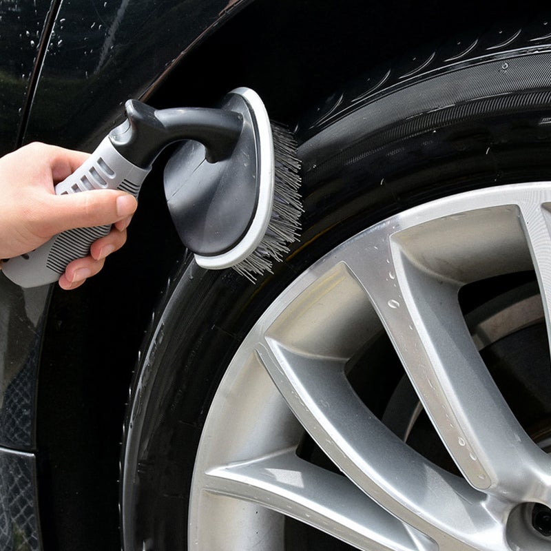 Car Wheel Cleaning Brush Kit Wheel Brush for Car Tire Brush Washing Tool - Image 2