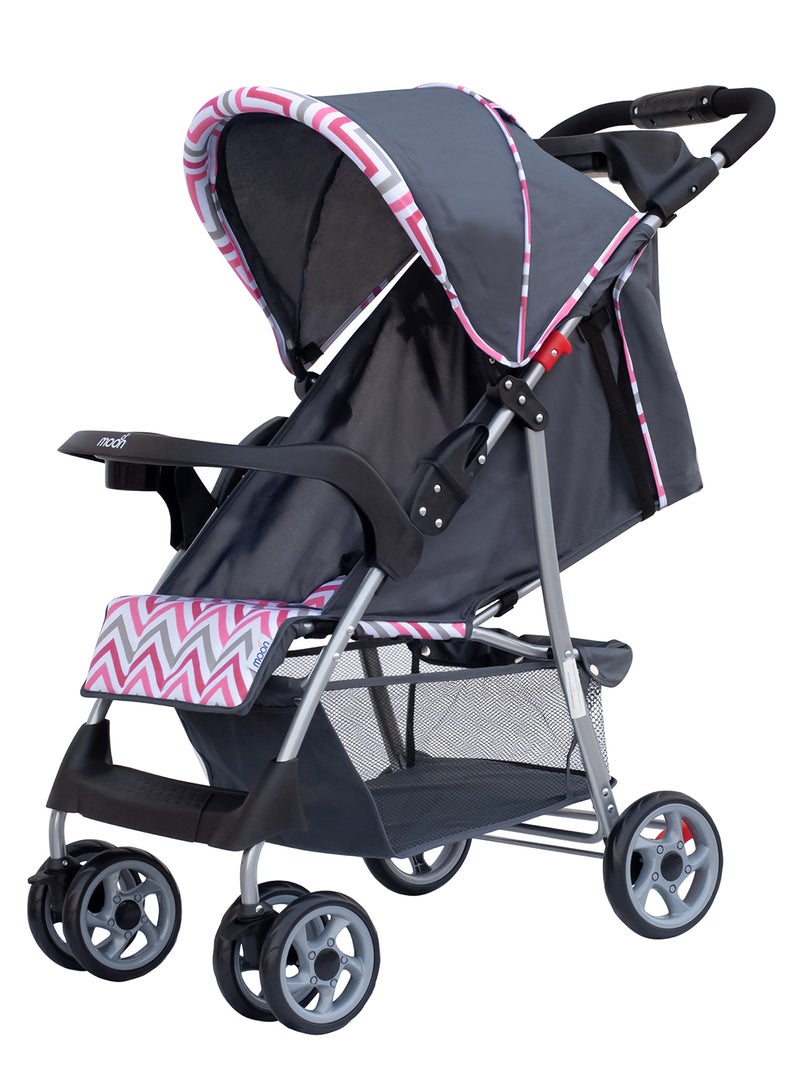 Moon Trek - One Fold Stroller - Pink - Image 1
