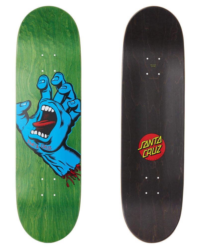 SANTA CRUZ 88 x 3195 Skateboard Deck Screaming Hand Green