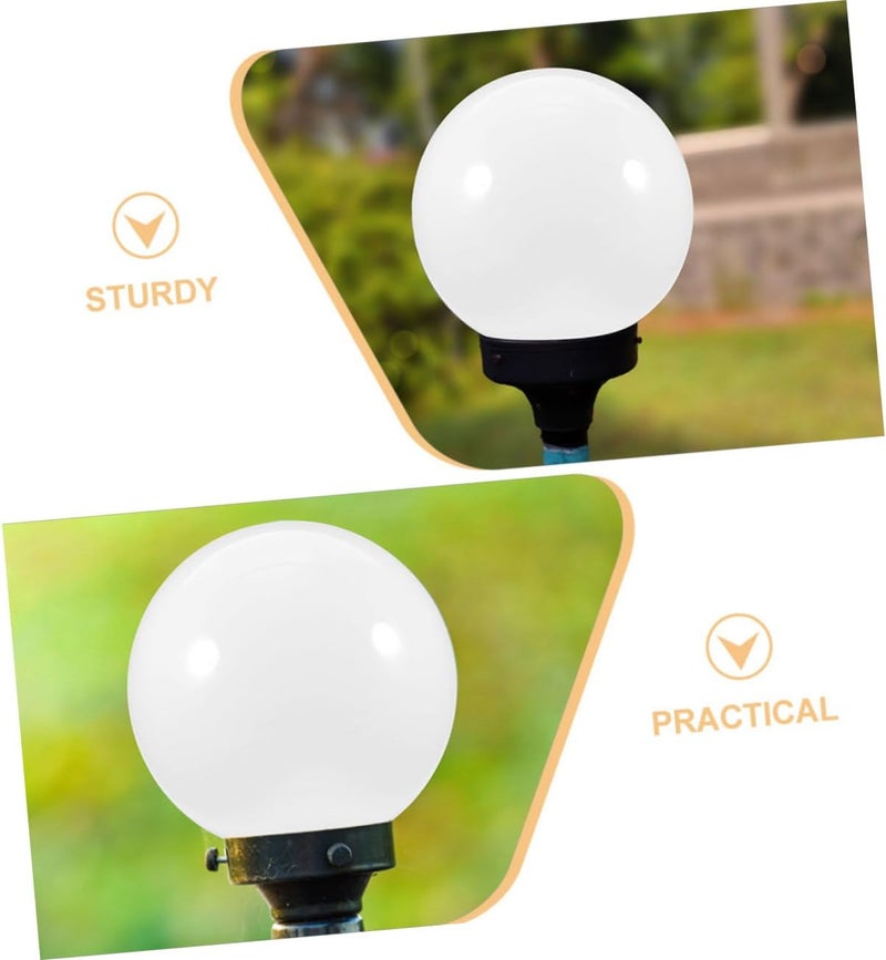 VOSAREA Acrylic Outdoor Spherical Lamp Shade Cover Waterproof Round Ball Fixture Replacement Globe for Wall Sconce and Pendant Lighting - Image 3