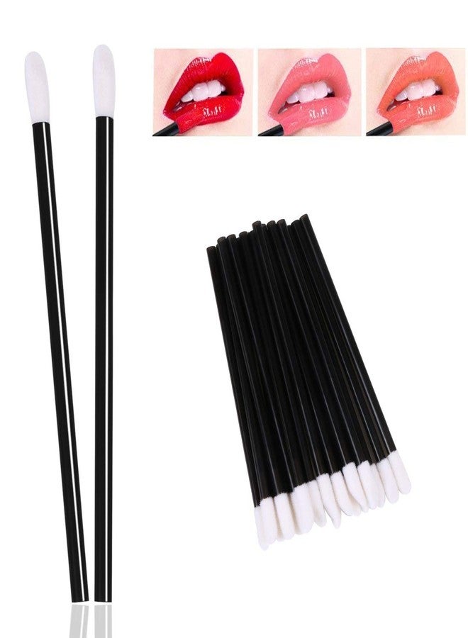 EVERMARKET(TM) 500 Pieces Disposable Lip Brushes Lipstick Gloss Wands Applicator Makeup Tool Kits, Black - Image 5