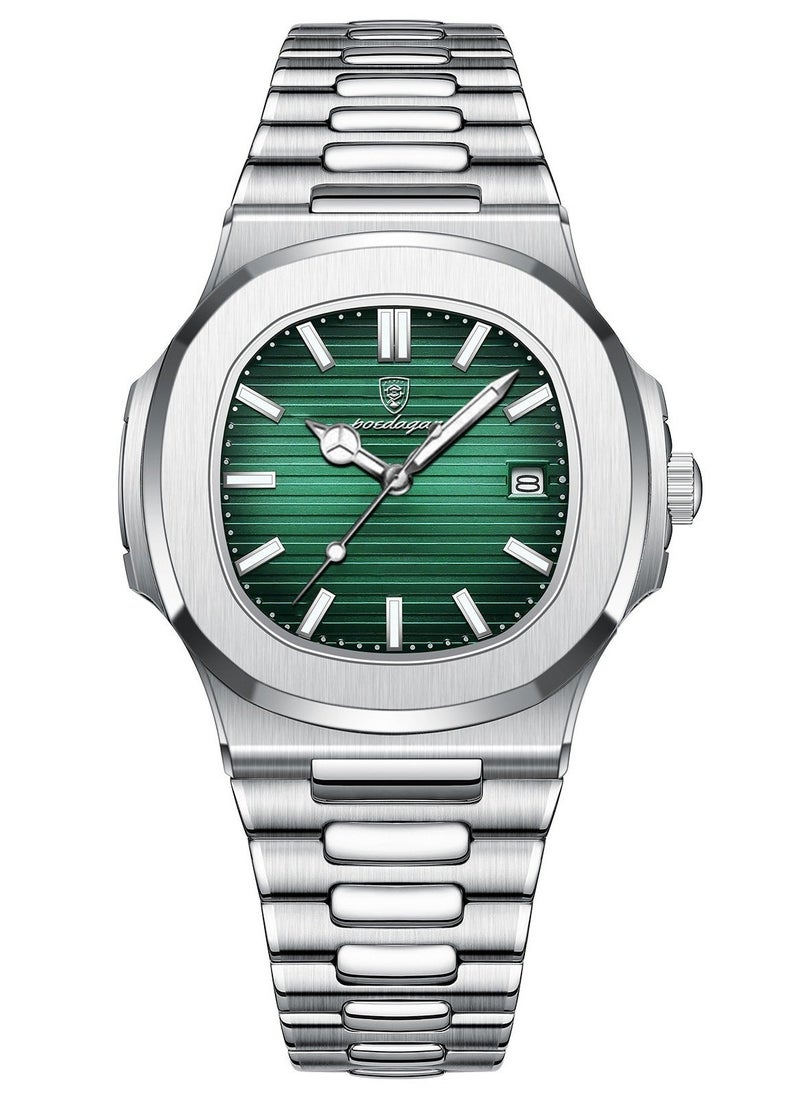 POEDAGAR - Watches for Men Quartz Stainless Steel Water Resistant Analog Watch - Image 1