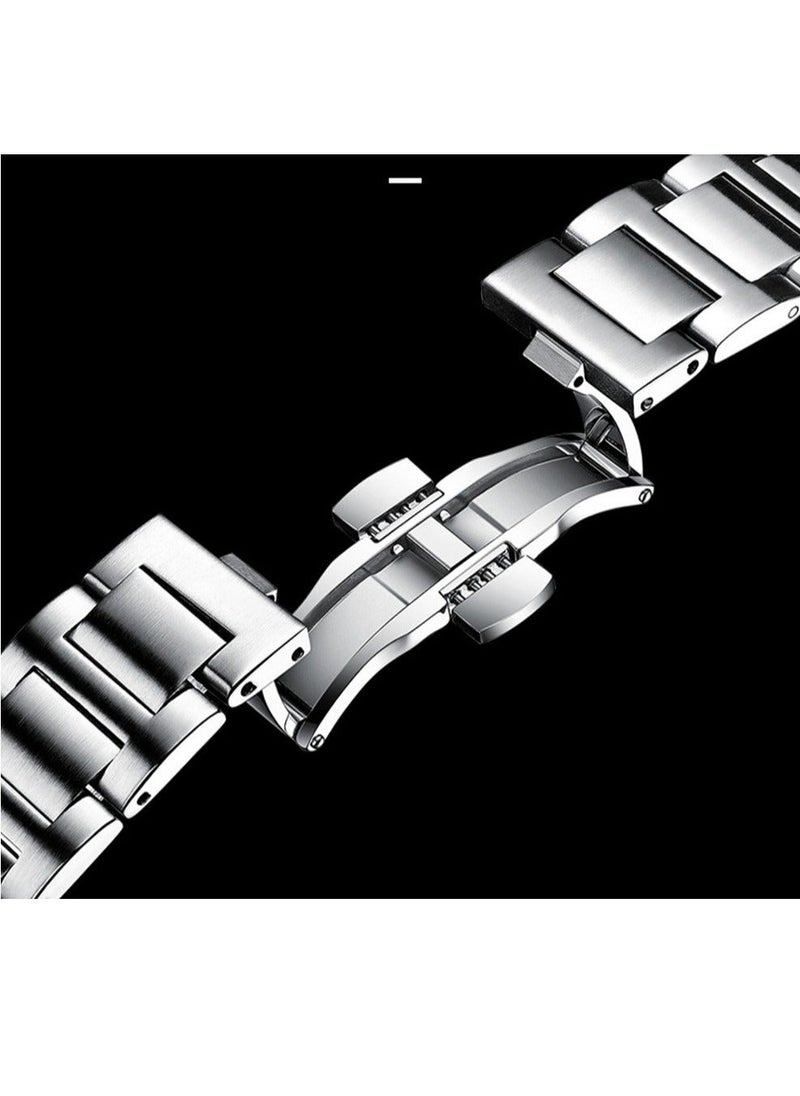 POEDAGAR - Watches for Men Quartz Stainless Steel Water Resistant Analog Watch - Image 1