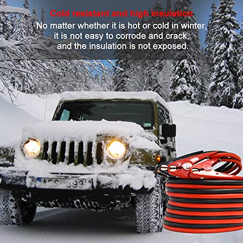 A ABIGAIL Heavy Duty Jumper Cables, Booster Cables 1 Gauge 800A 25 Ft Booster Jump Start Automotive Jumper Cables Kit for Car, SUV, and Trucks with Professional Clamps and Carrying Bag - Image 5