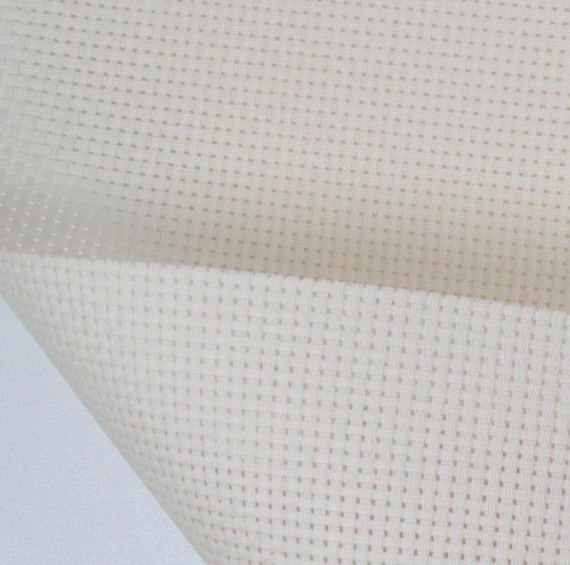 KCS one Piece 19" x 28"(48cmx72cm) 11CT Counted Cotton Aida Cloth Cross Stitch Fabric (Ecru) - Image 2