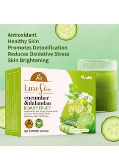 NUGEN Cucumber & Dalandan Beauty Fruity Tea,With  Glutathione And Collogen 10 Bags  - Image 4