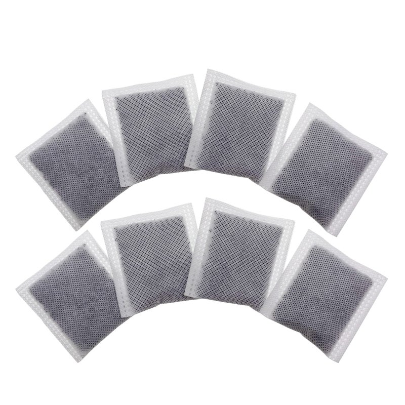 8 Pack Compact Activated Charcoal Odor Absorbing Filter Refill Deodorizer Compatible with iTouchless Cans 25 Gal 3 Gal 4 Gal and Other Small Trash Cans Under 8 Gallons with Filter Compartment