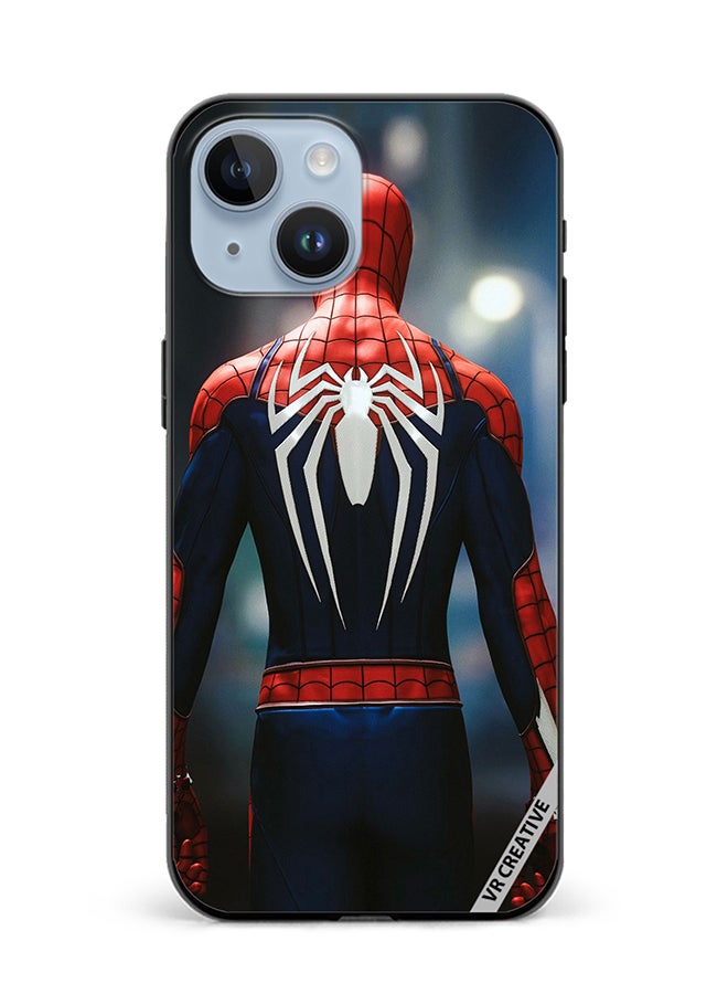 VR CREATIVE غطاء حماية لجهاز آبل آيفون 15 بتصميم سبايدرمان متعدد الألوان - Image 1