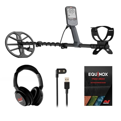 MINELAB Equinox 900 Multi-Frequency Collapsible Metal Detector for Adults with EQX 11" & 6” Waterproof Double-D Coils (Option for 6 Single Frequencies, 4 Detect Modes, Wireless Headphones Included) - Image 1