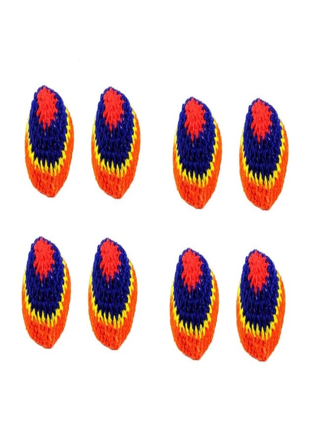 DESCTIDY Carrom Board Pocket Net 8 Pcs Set (Colours May be Vary)