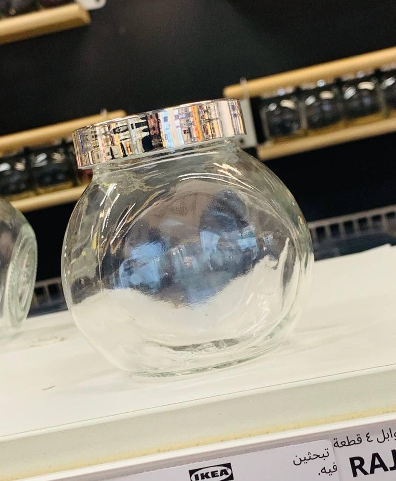 طقم برطمانات توابل شفافة زجاجية 4 قطع - 150 مل محكمة الإغلاق - Image 3