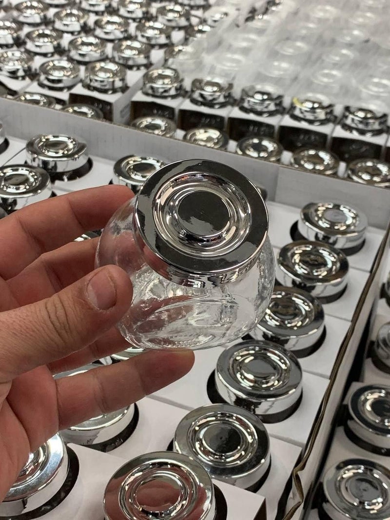 طقم برطمانات توابل شفافة زجاجية 4 قطع - 150 مل محكمة الإغلاق - Image 2