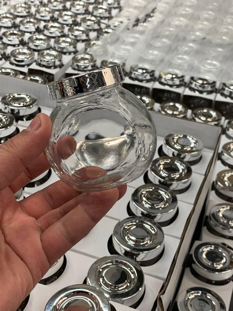 طقم برطمانات توابل شفافة زجاجية 4 قطع - 150 مل محكمة الإغلاق - Image 1