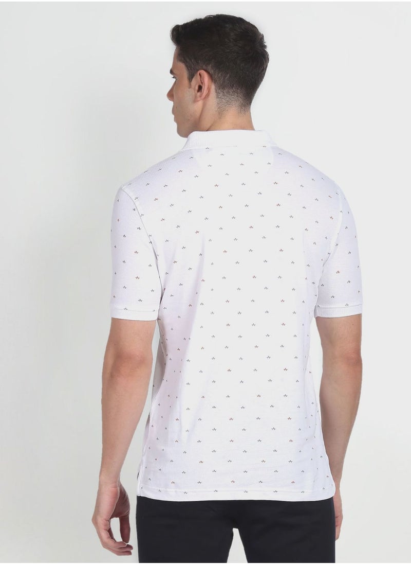 Arrow - Printed Regular Fit Polo - Image 1