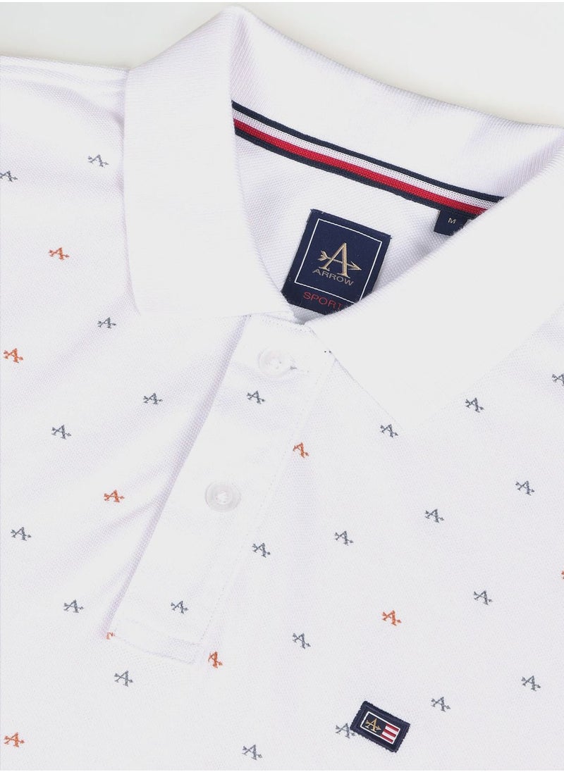 Arrow - Printed Regular Fit Polo - Image 1
