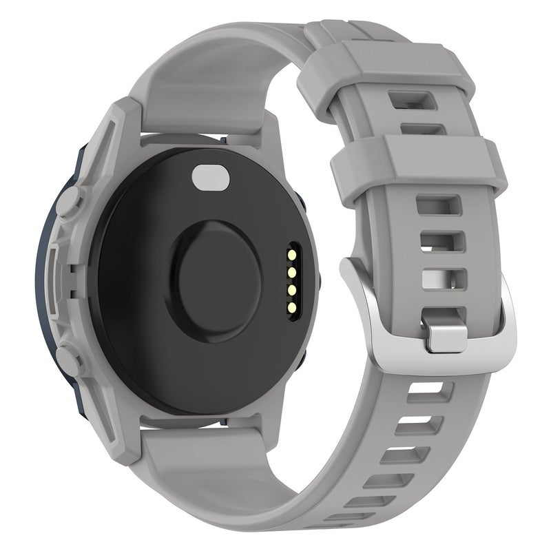 S-TOP For Garmin Forerunner 955 / 255 / 745 22mm Silicone Watch Band(Light Grey) - Image 1