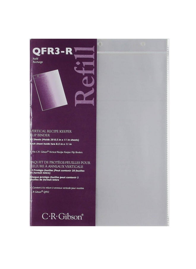 C.R. Gibson C.R. Gibson Refill Sheets for Vertical Recipe Keeper, 8.5'' x 11''  - Image 1