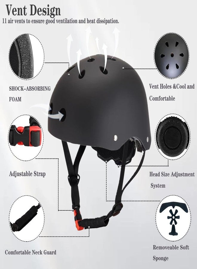 FOOKCIAN Kids Bike Helmet,Toddler Skateboard Helmets for Ages 2-3-5-8-14 Years Boys Girls with Knee and Elbow Pads Wrist Guards fit Skates,Skateboarding,Skating Scooter Adjustable Bike Helmet - Image 5