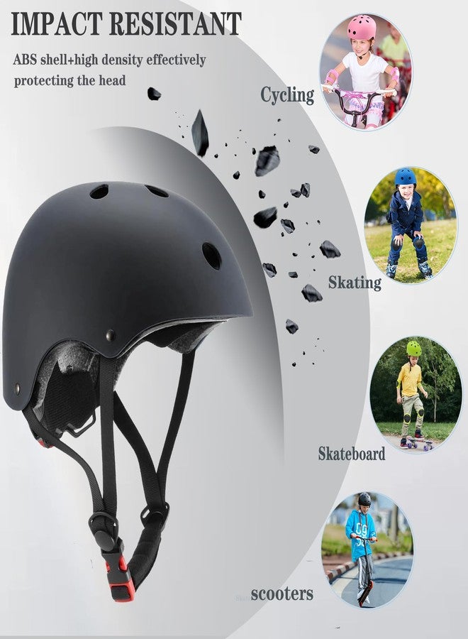 FOOKCIAN Kids Bike Helmet,Toddler Skateboard Helmets for Ages 2-3-5-8-14 Years Boys Girls with Knee and Elbow Pads Wrist Guards fit Skates,Skateboarding,Skating Scooter Adjustable Bike Helmet - Image 3