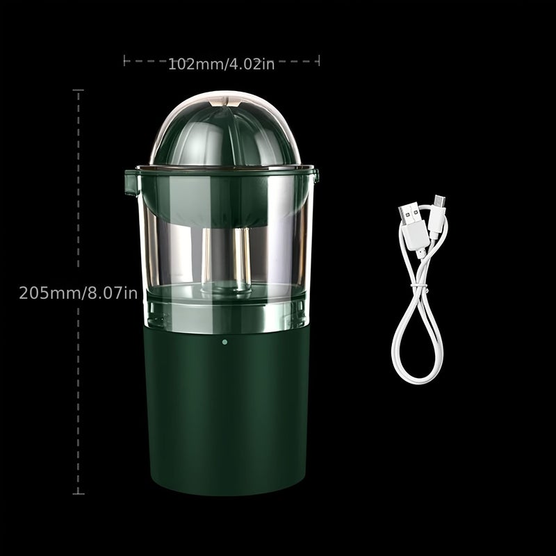 خلاط عصير كهربائي أخضر USB محمول لصنع العصائر والفواكه الحمضية - Image 3