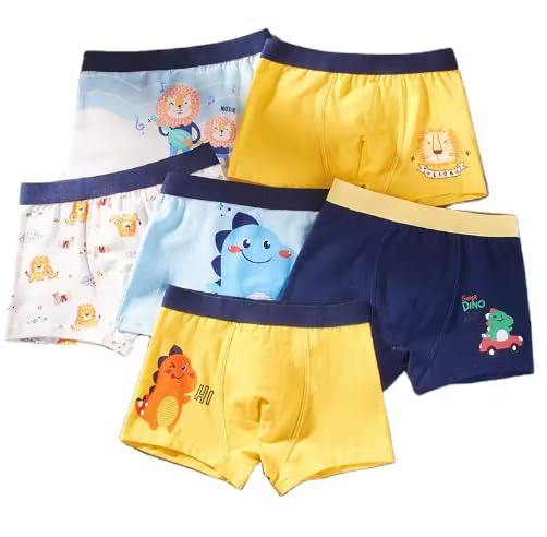 TEDDYIFY Boy's Soft Cotton Briefs Baby Toddler Kids Underwear Various Cute Patterns Cotton Boyshort Underwear (Colors and Prints as per Availability, Multicolor) 7-8 Years, 4 - Image 1