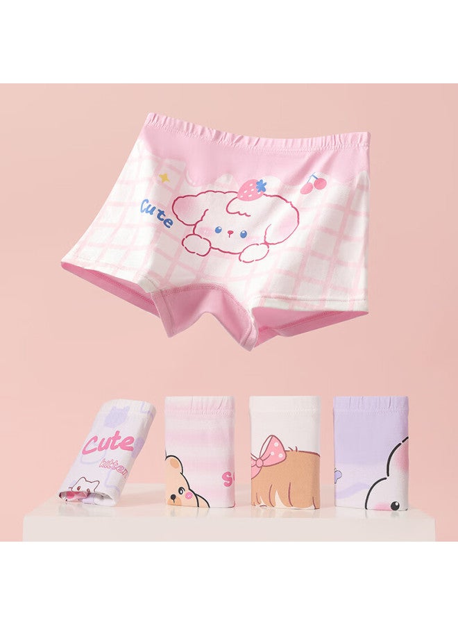 Fentengcare Girls' Underwear 5-pack 100% Cotton Gusset Boxer Briefs For Children - Image 3