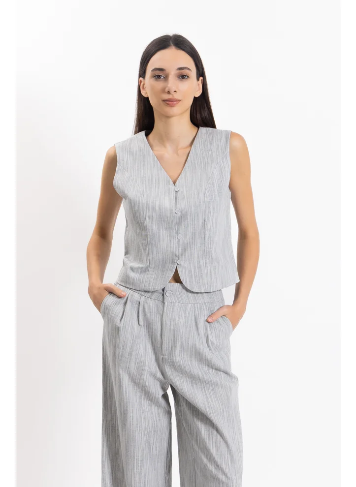 SHAPES TEXTURED WAISTCOAT SET