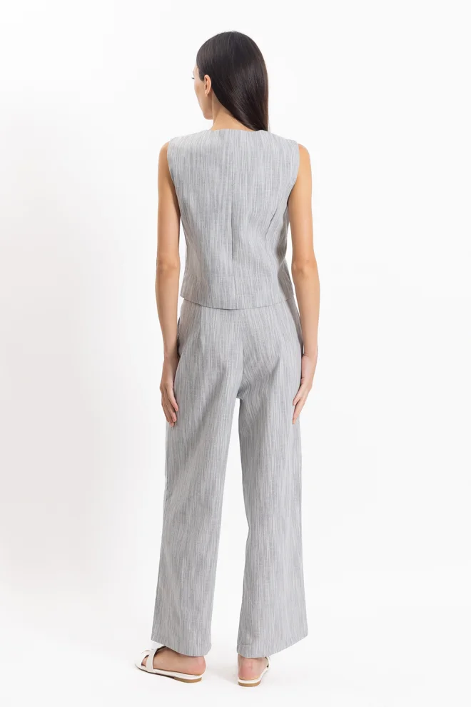 SHAPES TEXTURED WAISTCOAT SET