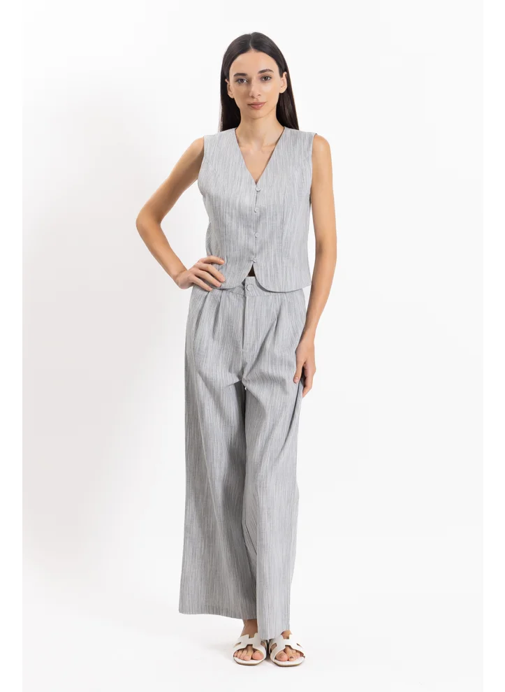 SHAPES TEXTURED WAISTCOAT SET