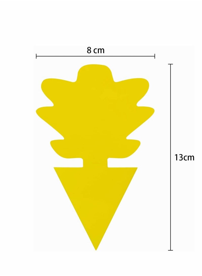 Excefore - Sticky Trap, Double Sided Yellow Special Shaped Sticky Insect Board Fruit Fly And Fungus Gnat Trap Killer Indoor And Outdoor, Protect The Plant, Non Toxic And Odorless (12 Pack, Pine Cone) - Image 1