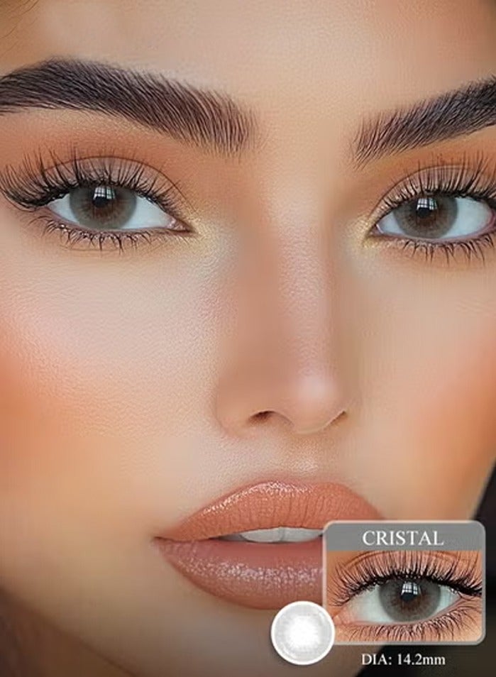 سيدة جديدة عدسات لاصقة ملونة رمادية من فريش ليدي للاستخدام السنوي - Image 1