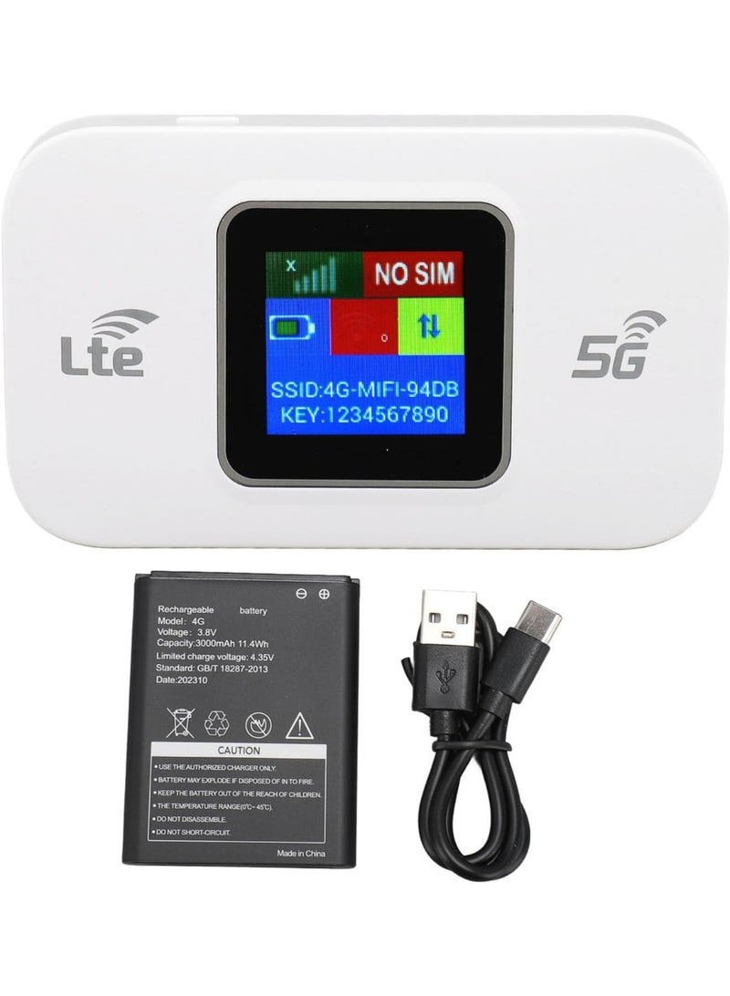 نقطة اتصال واي فاي محمولة عالية السرعة بتقنية 4G LTE - 300 ميجابت في الثانية، تدعم 10 أجهزة، التوصيل والتشغيل - Image 4