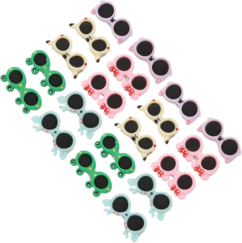 Zerodis Pet Hair Clips, Fashionable Design Cute Sweet Hair Accessories for Dogs Cats Rabbits, with 20Pcs Colorful Bows for Pet Parties Weddings - Image 2