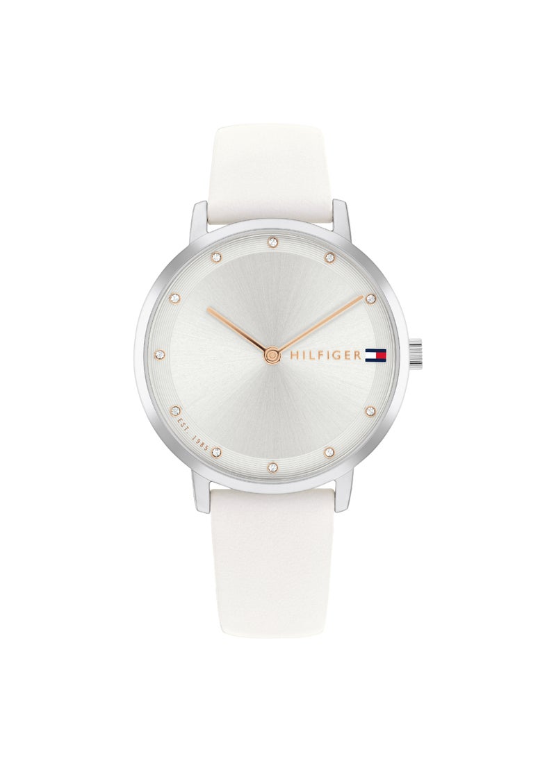 TOMMY HILFIGER Round Analog Women'S Silver White Case Watch - 1782765  - Image 3