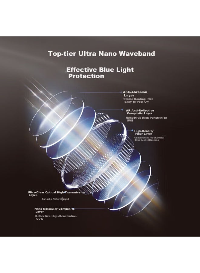 Pulais Uni Reading Gl Blue Light Blocking Anti-radiation Elderly Gl 30008 Black 150 Degree - Image 4