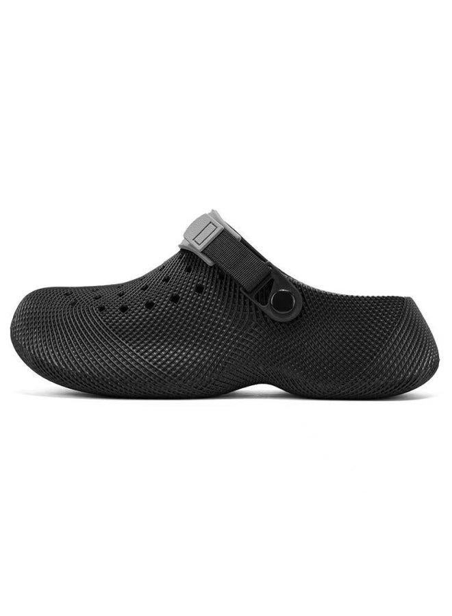 2026 New 3D Printed Men's Clogs, Thick Platform Height Increasing Two-Wear Hole Shoes, Breathable Non-Slip Outdoor Casual Garden Sandals - Image 1