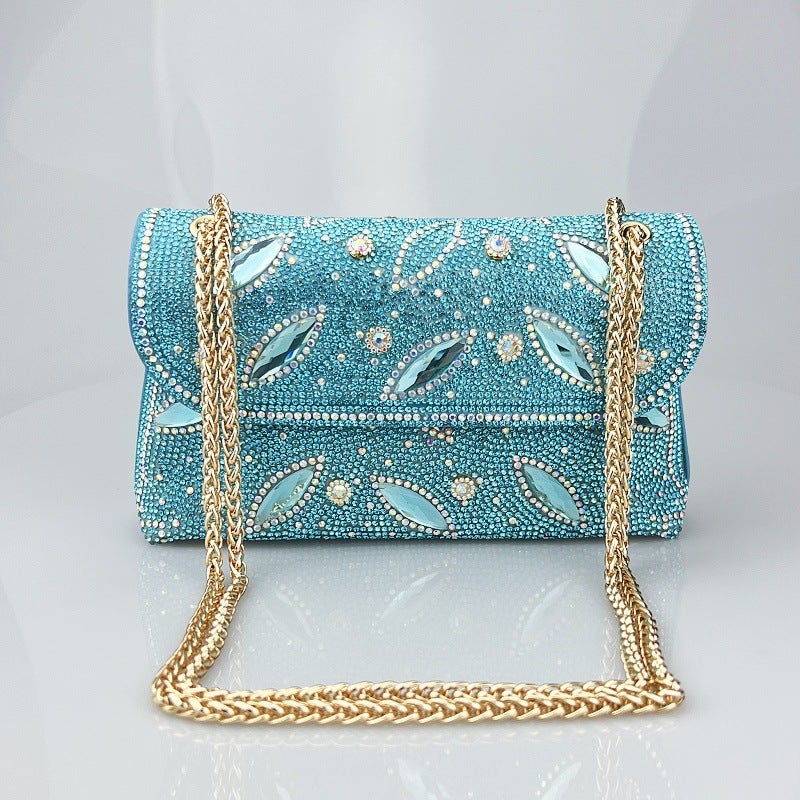 New High-End Feeling Big Brick And Stone Socialite Rhinestone Underarm Hand Bag Diamond Colored Diamond Chain Cheongsam Shiny - Image 4