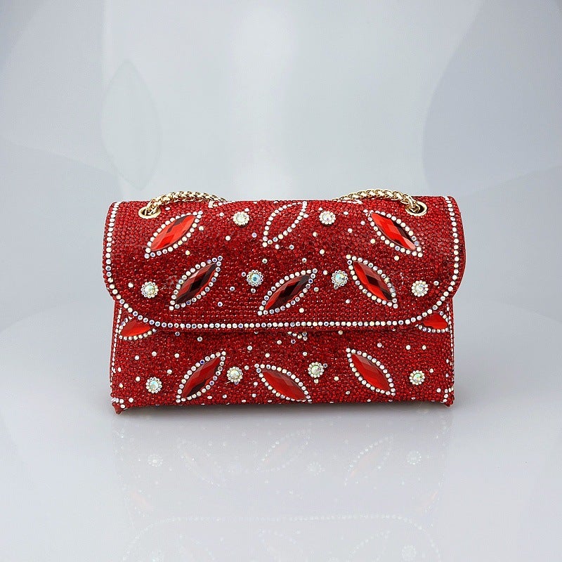 New High-End Feeling Big Brick And Stone Socialite Rhinestone Underarm Hand Bag Diamond Colored Diamond Chain Cheongsam Shiny - Image 5