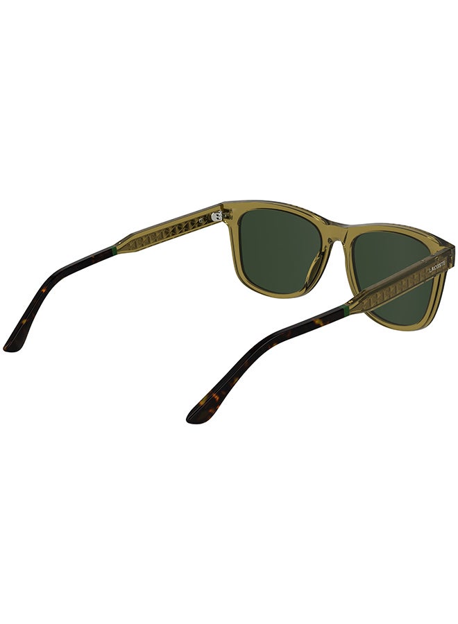 LACOSTE نظارات شمسية لاكوست L6060S 5417 (264) بإطار كامل شفاف رملية - Image 4