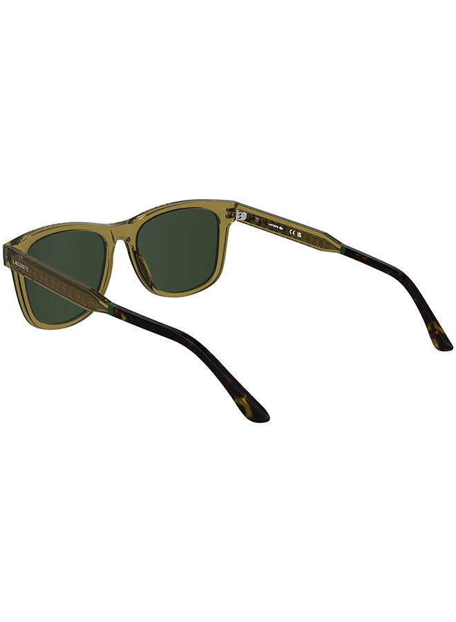 LACOSTE نظارات شمسية لاكوست L6060S 5417 (264) بإطار كامل شفاف رملية - Image 2