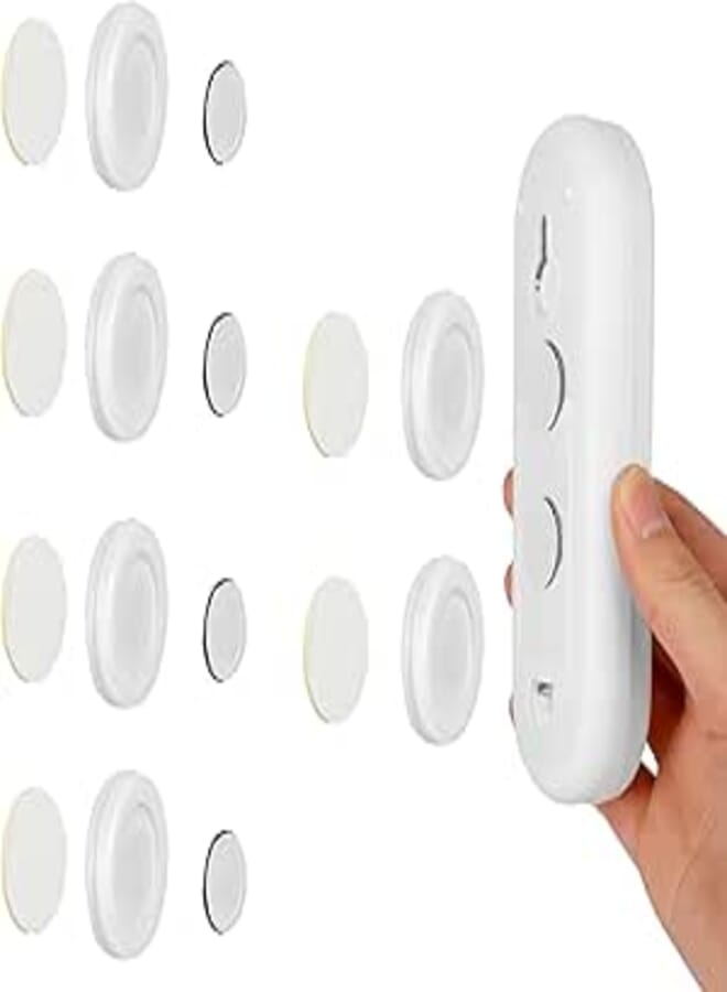 Dimeho Magnetic Remote Control Holder Wall Mount 6 Pieces Self-Adhesive Remote Control Organizer Storage for Home and Office