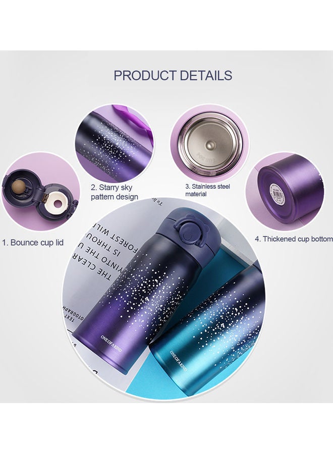 NIBEMINENT Thermal Insulated Water Bottle Green/Blue/White - Image 5