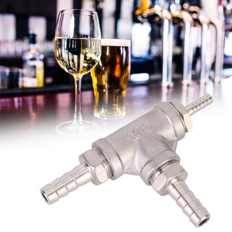 Fdit Household Stainless Steel Beer Brewing Inline Aeration Stone Aerator Kit Oxygenation Diffuser for Homebrew Accessories - Image 4