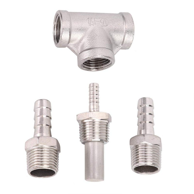 Fdit Household Stainless Steel Beer Brewing Inline Aeration Stone Aerator Kit Oxygenation Diffuser for Homebrew Accessories - Image 1