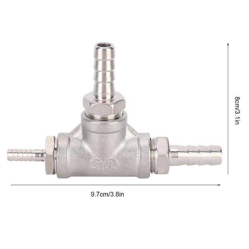 Fdit Household Stainless Steel Beer Brewing Inline Aeration Stone Aerator Kit Oxygenation Diffuser for Homebrew Accessories - Image 2